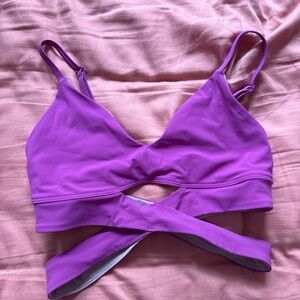 lululemon athletica Magenta Crisscross Sports Bra